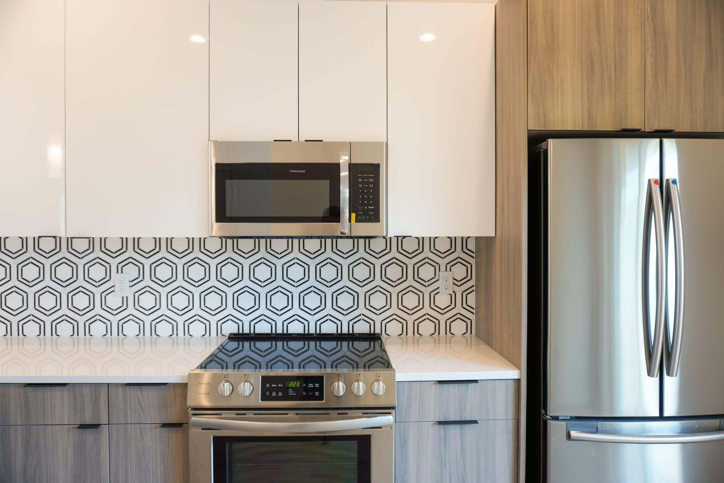 A dated kitchen with good bones